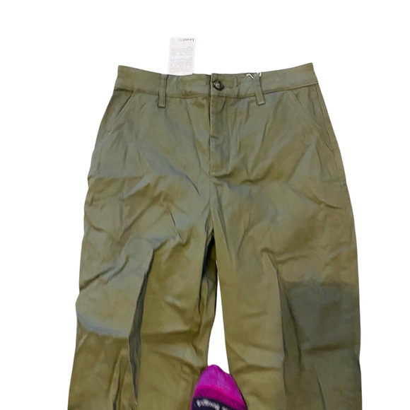 ANTHROPOLOGIE LEVEL 99 NWT Clover Army Green Pants - Picture 4 of 7